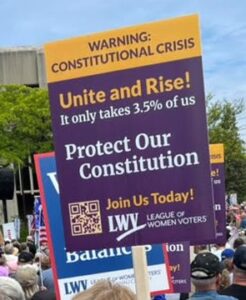 Protest Sign that says Unite and Rise!